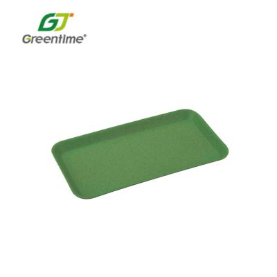 China Serving Tray Good Quality Creative Bamboo Fiber Small Tray Printed Bamboo Fiber Serving Tray For Kitchen for sale