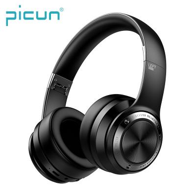 China Picun B21 Headband On Ear Touch Control 80Hours Play Time Bass Wireless Bluetooth Headphones Headphones for sale