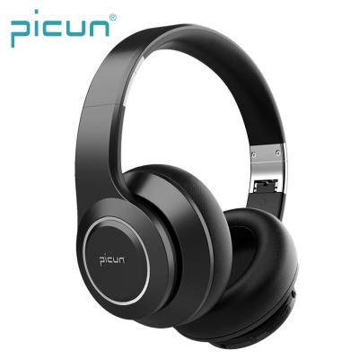 China Picun B25 Headband Mobile Phone BT 5.0 Over Ear Bass Headphones Stereo Bluetooth Wireless Headset for sale