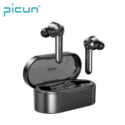 China Premium Quality In-Ear Picun W20 Touch Tooth Stereo Blue Ear Bud Wireless Bluetooth TWS Earbuds for sale