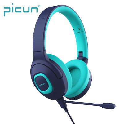 China Headband Picun Q5 Child Phone Headband Hearing To Protect Headphones For Children 85dB 93dB Wired Kids Earphone for sale