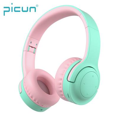 China Headband Picun E3 Volume Limit Hearing Protect Kids Head Phone Bluetooth Kids Headphones for sale