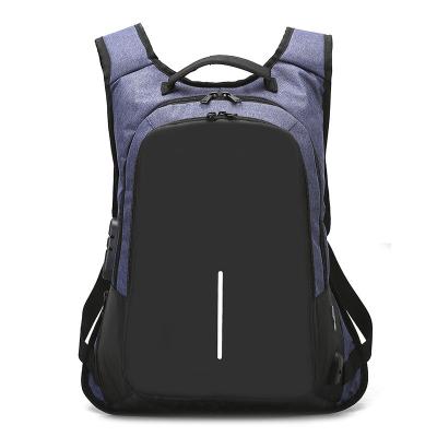 China Other Wholesale Oxford Waterproof Bag Backpack Laptop Antfleece Anti-theft Business Backpack With USB Port And Earphone Hole for sale