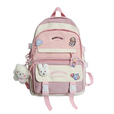 China Other Hot Sale Fashion Pink Backpack Outdoor Casual Travel Backpacks With Large Capacity Sports Waterproof School Bag For Teenager for sale