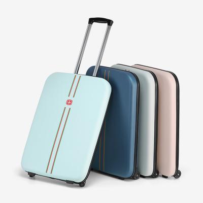 China ABS Folding Trunks 20 Inch 24 Inch Luggage Travel Business Travel Folding Portable Suitcases for sale