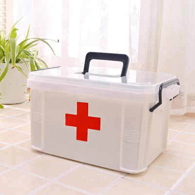 China Modernized Viable Plastic First Aid Box 3/2 Layer Portable First Aid Kit Storage Box for sale