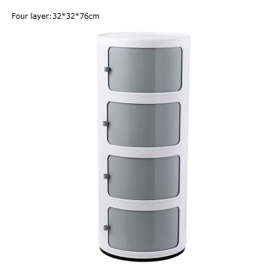 China Modern Mini Cabinet Four-Layer Plastic Cabinet Storage Cabinet Storage Organizers for sale