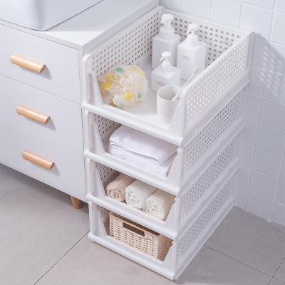 China Living Room Plastic Kitchen Living Room Bathroom PP Mesh Storage Baskets Organizer Bin for sale