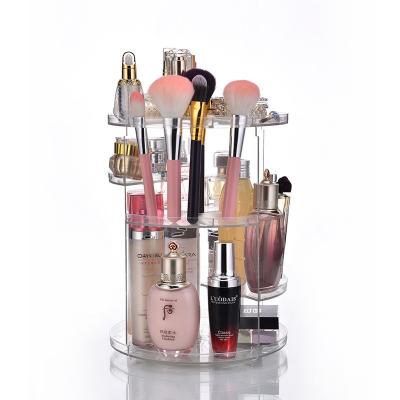 China Viable Rotate Professional Cosmetic Organizer Beauty Cosmetic Jewelry Skin Care Drawer Makeup Organizer for sale