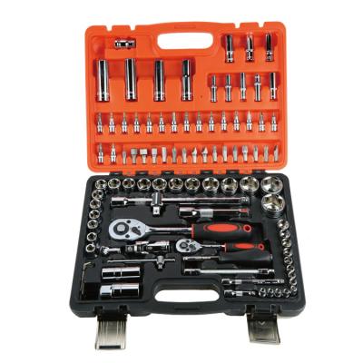 China Custom Socket Wrench Tool Kit Emergency Repairing Hand Combo Tool Bag Socket Wrench Tool Kit Car Repair Factory Heavy Duty for sale