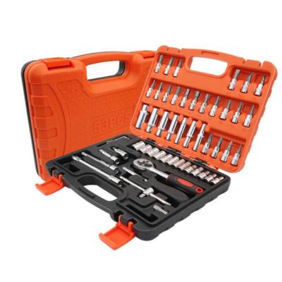 China Professional Universal 53pcs Socket Wrench Tool Car Repair Tool Kits Ratchet Tools Sockets and Pulls Hardware Tools for sale