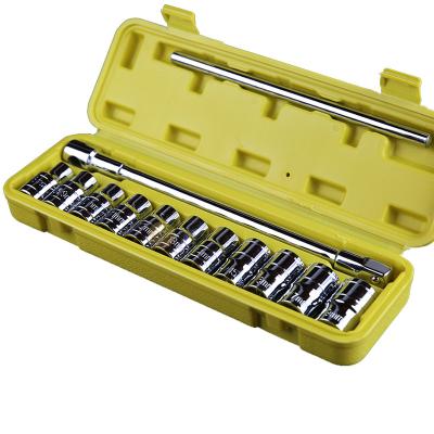 China 13pcs Socket Wrench Tool Socket Wrench Set Producer With Tool Suitcase DIY Tool Kit Japanese KTC Manufacturer Nepros With Mechanical Tools for sale