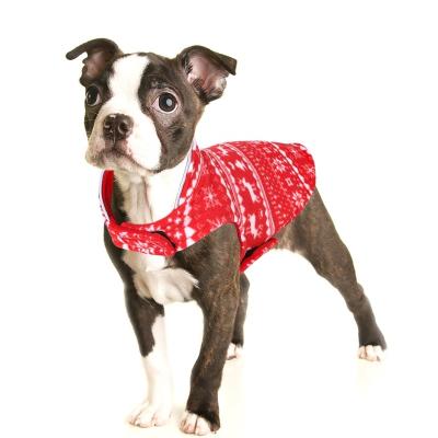 China Reversible Stocked Pet Christmas Clothes For Dogs Warm Winter Vest Christmas Clothing Coat For Puppy Chihuahua Dog New Year Costume for sale