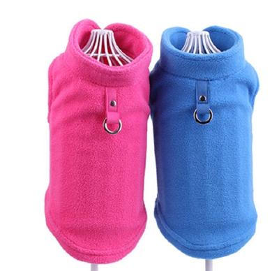 China Winter Fleece Stocked Dog Clothes Puppy Clothing French Bulldog Coat Pug Costumes Jacket For Small Dogs for sale