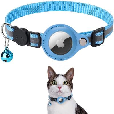 China Suitable Reflective Missing Tracker Protective Case Pet Anti Locating Collar Cat Reflective Bell Collar for sale