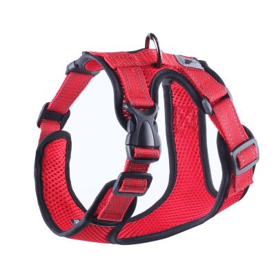 China Sustainable Summer Mesh Nylon Breathable Dog Vest Soft Adjustable Harness for Dogs Puppy Collar Cat Pet Dog Chest Strap for sale