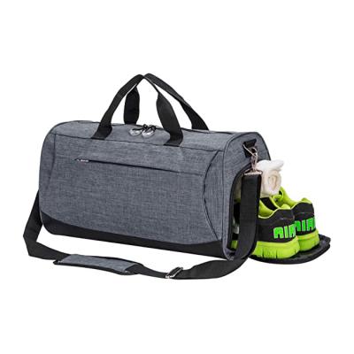 China Small Polyester Gym Bag For Men And Women Travel Duffel Bag Workout Bag With Shoes Compartment&Wet Pocket for sale