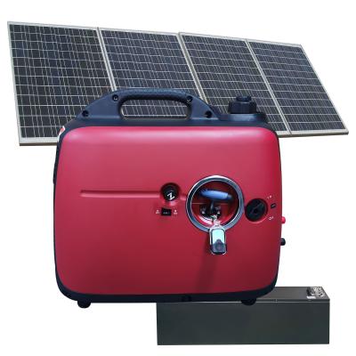 China 12V 24V 48V 60V 72V solar system power supplement gas solar hybrid power system and 2kwh 4kwh 8kwh 10kwh solar generator for sale