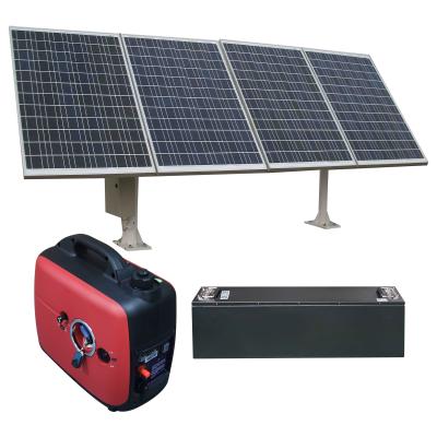 China Solar System Power Supplement Extended Solar System Generator 12V 24V 48V 60V 72V Extended Solar Hybrid System 2kw 4kw 8kw 10kw for sale