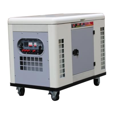 China Home/Project/Military Use/Commercial Use 2v90 Diesel Engine Powered Dual-Voltage Silent AC 120v 220v 380v 10kw Generator for sale