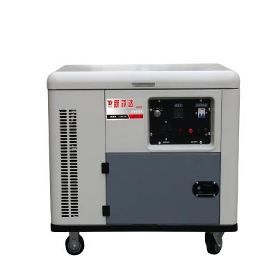 China Small Generator Supply Electric Power 110V 220V 400V 50Hz 60Hz 8KW 100% Copper Portable Silent Diesel Generator Price for sale