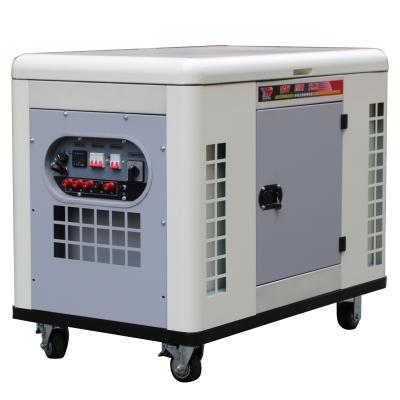 China Home/Project/Military Use/Commercial Use 15KW Silent Generator Single Phase AC 220V Silent Gasoline Generator Set for sale