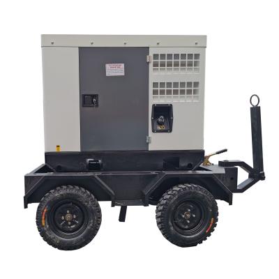 China Hot Selling Vehicle Mounted Trailer Generator 110V 220v 400V 30kw Silent Mobile Diesel Generator YD30GF for sale