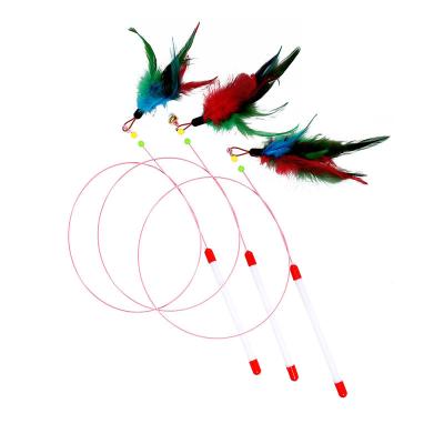 China Durable Steel Wire Feather Fish Cat Small Stocked Hair Sticks for sale