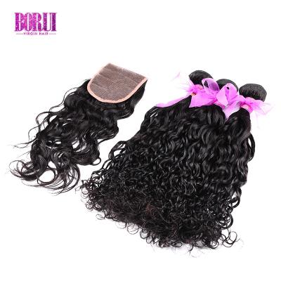 China BORUI Silky Straight Wave 16 28 30 32 40 Inch Loose Wave Women's Double Mink Curly Bundles Unprocessed Virgin Brazilian Hair Drawn Yaki for sale