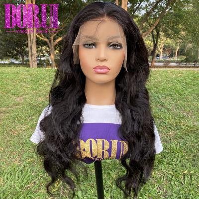 China Overnight-delivery-lace-silky straight lace wigs-wig-wave BoruiHair sellers no curl spanish cuticle aligned lace wig with bangs for sale