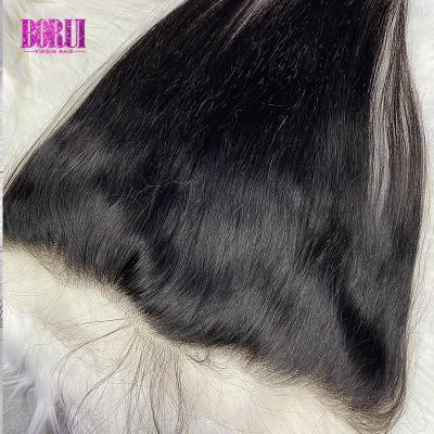 China New Design Hd Virgin Indian Human Hair 100 Transparent Lace Headband Silky Straight Pulled 13x4 Hd Lace Double Frontal Brazilian Hair 100 for sale