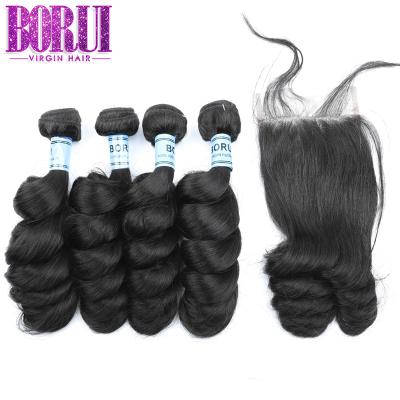 China 100% Silky Straight Wave Borui Human Hair Hd Lace Front Curls Bundles for sale