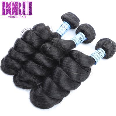 China 100% Virgin Human Hair Loose Wave Best Quality Peruvian Hair Bundles 100 Unprocessed Cuticle Aligned Loose Wave Bundles With 13x4 Lace Headband for sale