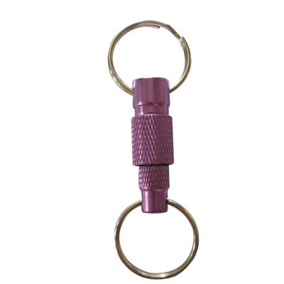 China Custom Detachable Aluminum Key Ring Various Styles Portable Key Chain Key Chain for sale