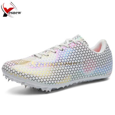 China Hot Sale Anti-Slip Track Shoes Mens For Sprinting Running Women Professional Athetic Spike Trainers Factory Wholesale Sneakers for sale