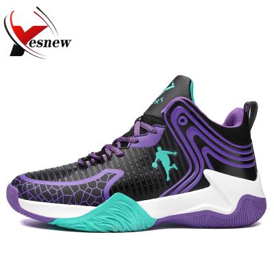 China Rubber basketball shoes Sneakersair street basketball culture fashion sports professional boots shoes zapatillas de deporte de la jeunesse for sale