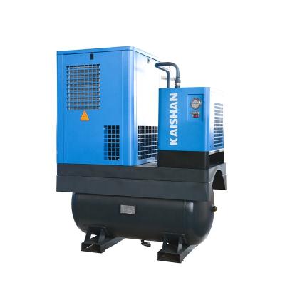 China Lubricated All In One Air Compressor 7.5KW / 8bar / 10bar / 13bar Laser Cutting High Pressure Screw Air Compressor for sale