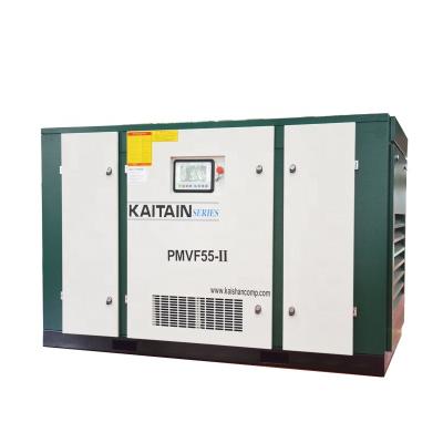 China New Lubricated Kaishan Type PM Frequency Conversion Screw Air Compressor for sale