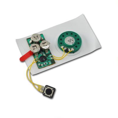 China Artificial Customized Personal Recording Greeting Card Voice Recorder Sound Module for sale