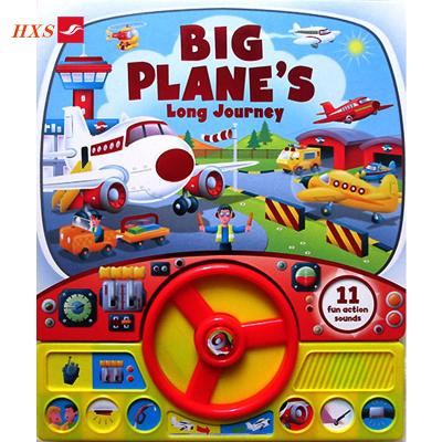 China 2019 Music Notebook Baby Education Car Wheel Steering Shape Sound Touching Module For Children Sound Books for sale