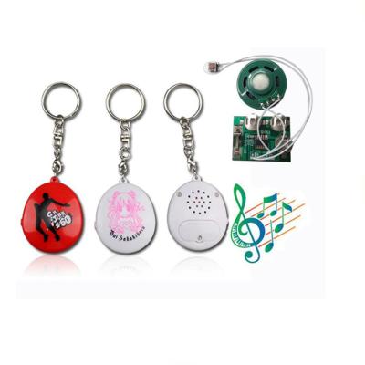 China Promotion Gift Shenzhen Manufacturer Custom LOGO Plastic Colorful Sound Effect Key Chain for sale