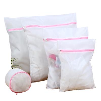 China Eco-friendly Hot Sale Polyester Mesh Lingerie Bag Hotel Laundry Wash Bag for sale