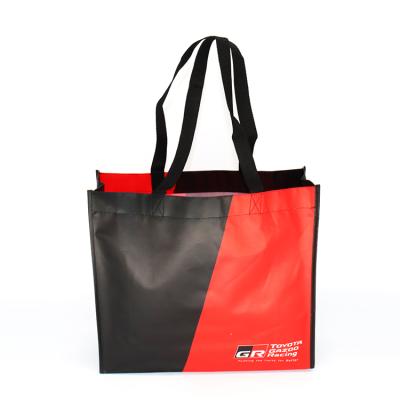 China Factory Eco - Friendly Promotion Logo Reusable Laminated Non Woven Custom Fabric Bags for sale