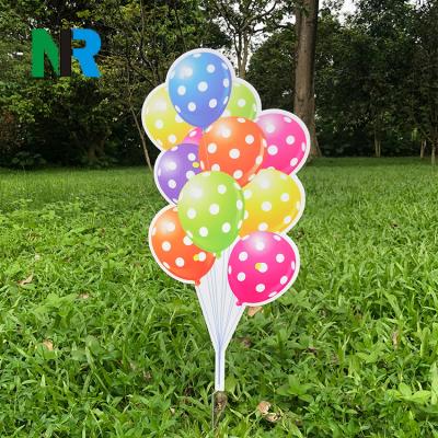 China Eco-Friendly Corrugated Plastic Construction Your Own Lawn Letters Holiday Yard Signs Yard Letters For Happy Birthday for sale