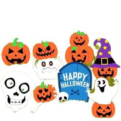 China Eco-Friendly Halloween Decorations Yard Outdoor Signs Supplies Pumpkin Yard Signs The Stake for sale