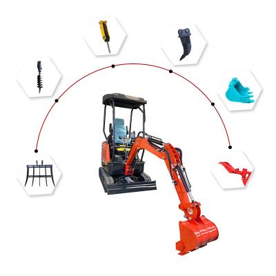 China Hot Cheap Wholesale Mini Digger Excavator Powerful Machine For Sale Hydraulic Crawler Digger Mini Excavator 1ton 2 Ton 3.5 Ton Free Shipping for sale