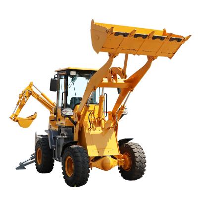 China Strong Structure Front End Loader With Rear Hoe 2.5 1.6ton 4x4 Tractors With Mini Front End Loaders Backhole Loader With Breaking Hammer for sale