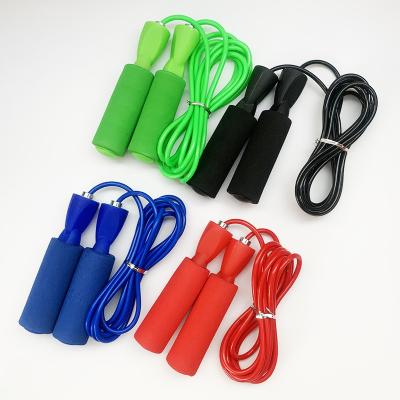 China DailyTrainning/Professional Competition Good quality jumping rope adjustable skipping rope price cheap sponge skipping rope for sale