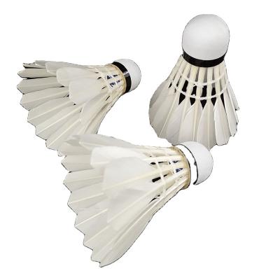 China Chinese Professional DailyTrainning Badminton Shuttlecock Goose Feather Shuttlecock Badminton / Professional Competition for sale