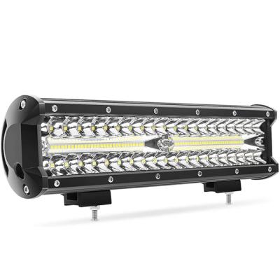 China Factory Wholesale Heavy Duty Car Household Equipment 12 Inch Truck LED Light Bars 300Watts Triple Row Combo Beam Driving Offroad Lights For Jeep Tractors 4x4 for sale